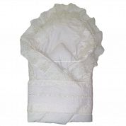 "МоёДитё" одеяло нарядное белое 133 (лето) "Вербена"